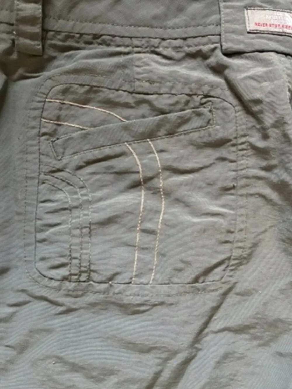 North Face women's nylon pants, size 12, good condition